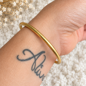 Bracelet jonc doré