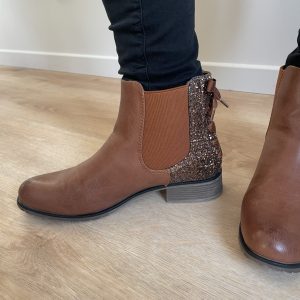 Bottines camel Lily