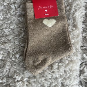 Chaussette pailletées cœur
