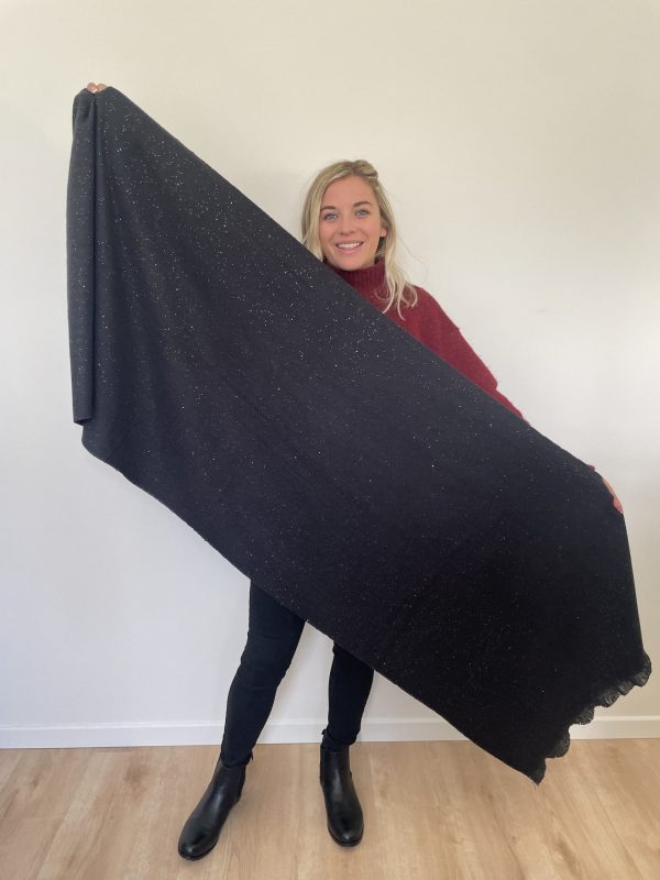 Echarpe noir " Camille " – Image 2