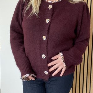Pull Camille bordeaux