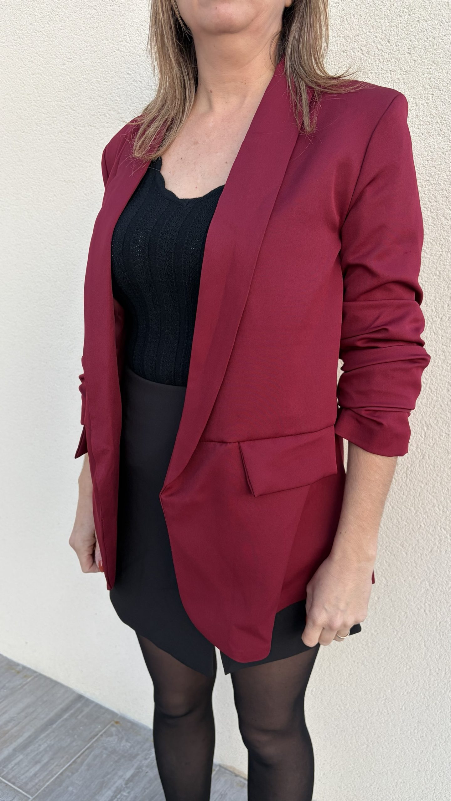 Blazer Helena bordeaux – Image 3