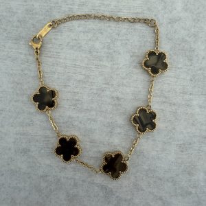 Bracelet Trèfle en Nacre brun