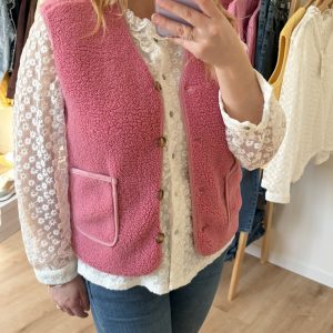 Gilet Capucine rose