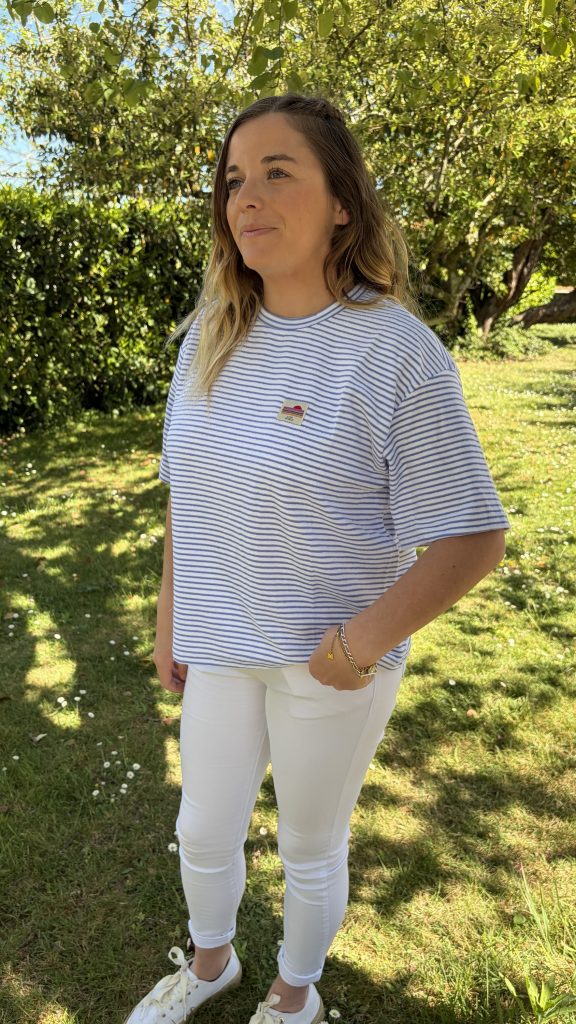 Top Louanne bleu