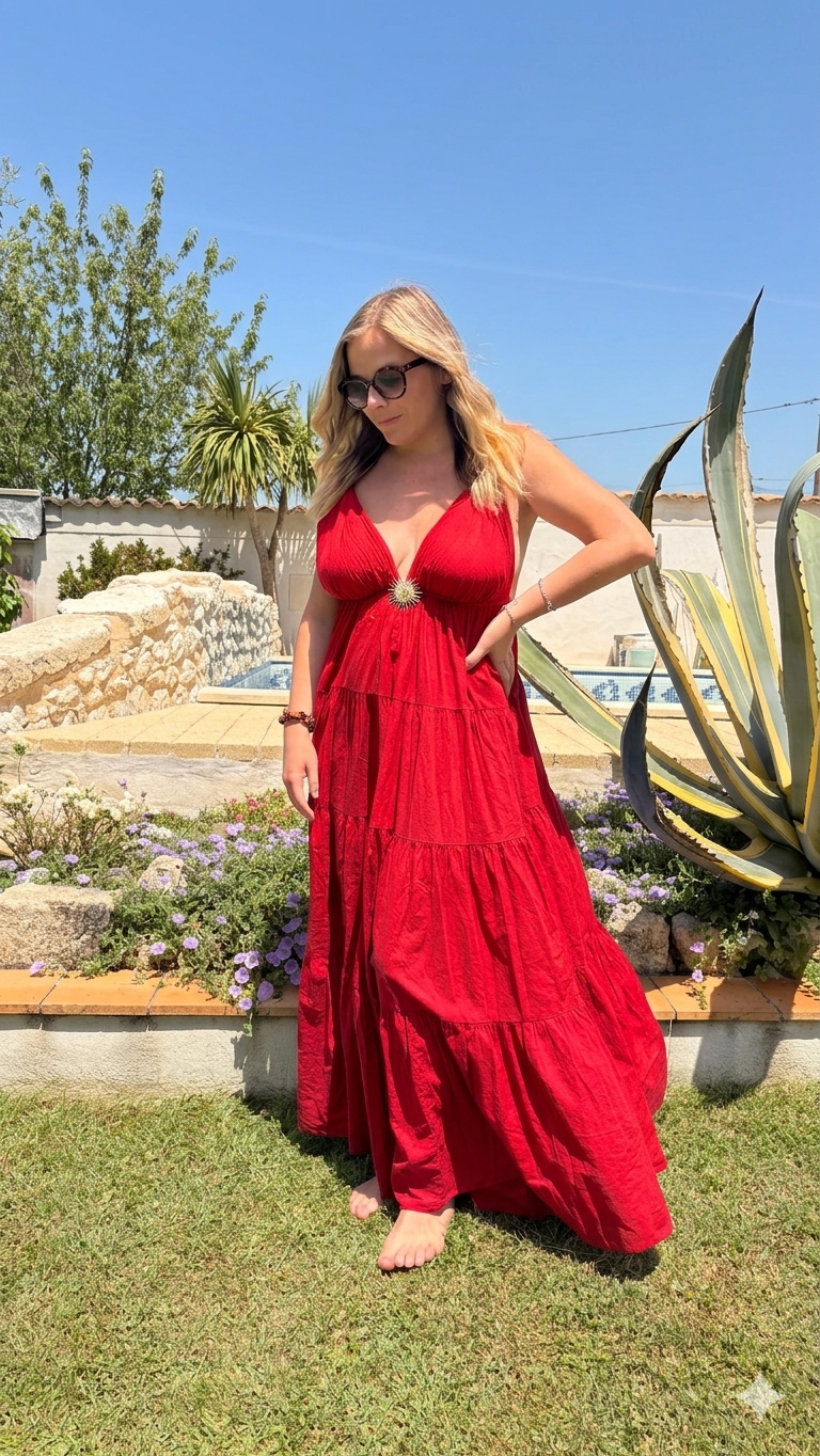 Robe Maïssane rouge